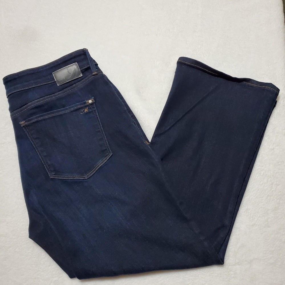 Mavi Womens Marcia Blue Mid-Rise Classic Bootcut Jeans 34x26